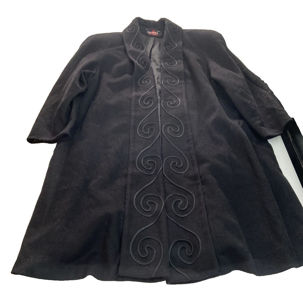 Alorna Women's Wool Nylon Coat Black – Vintage Classic Outerwear